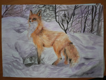 Лиса. Рис. Кристины Егоровой